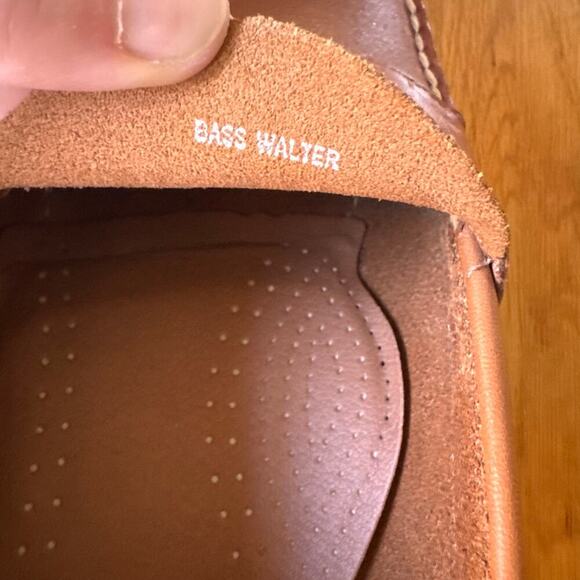 G.H. Bass Weejuns Men's Logan Flat Strap Leather Penny Loafer Tan Size 10 - Picture 10 of 14